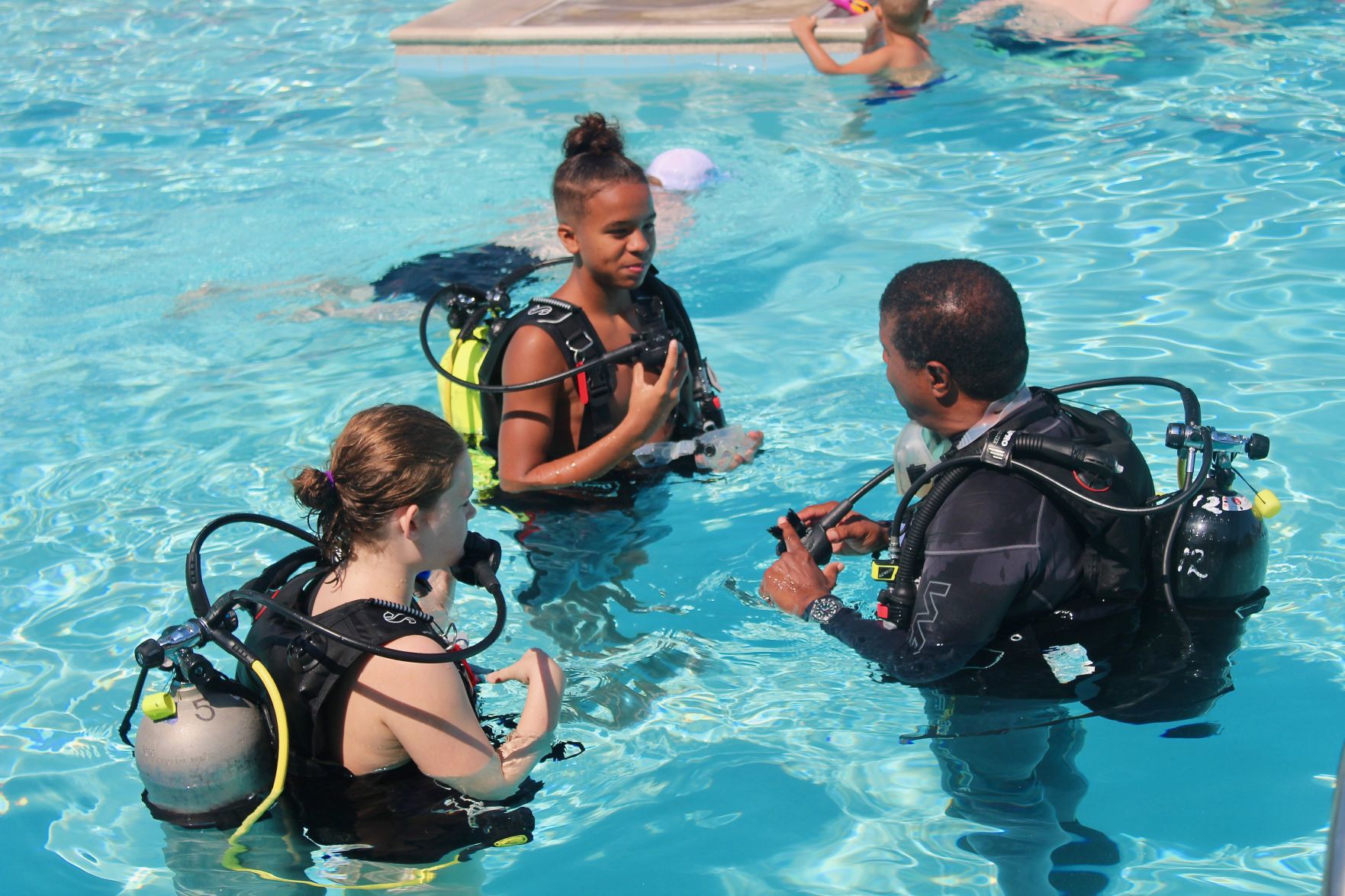 Scuba at the pool